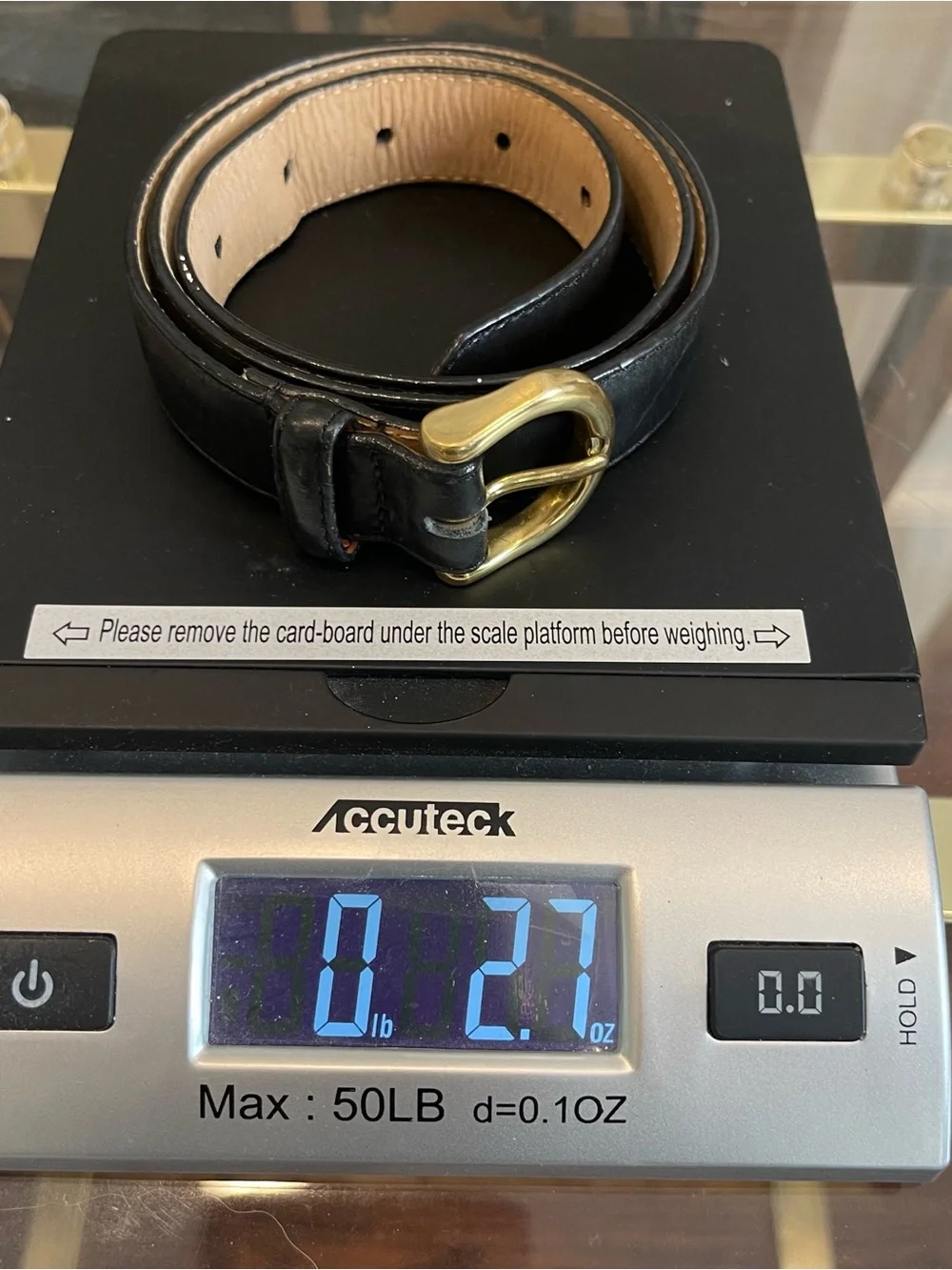 Laura Ashley Classic Black Leather Belt w/ Gold Buckle Women’s size Small - Picture 8 of 8